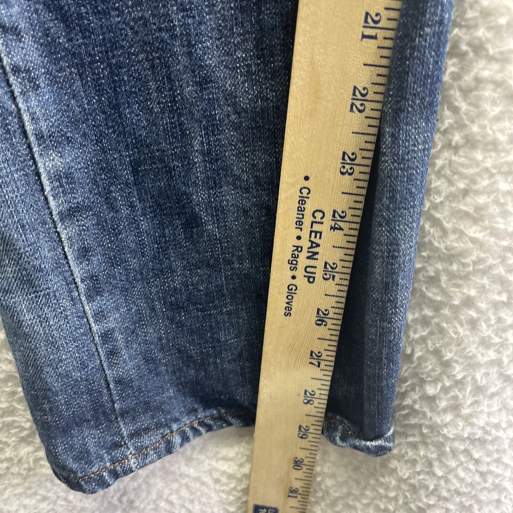 Levis Jeans Mens 33x32 Blue 514 Slim Straight Original Chore Grunge Thrashed Fit - Picture 6 of 16